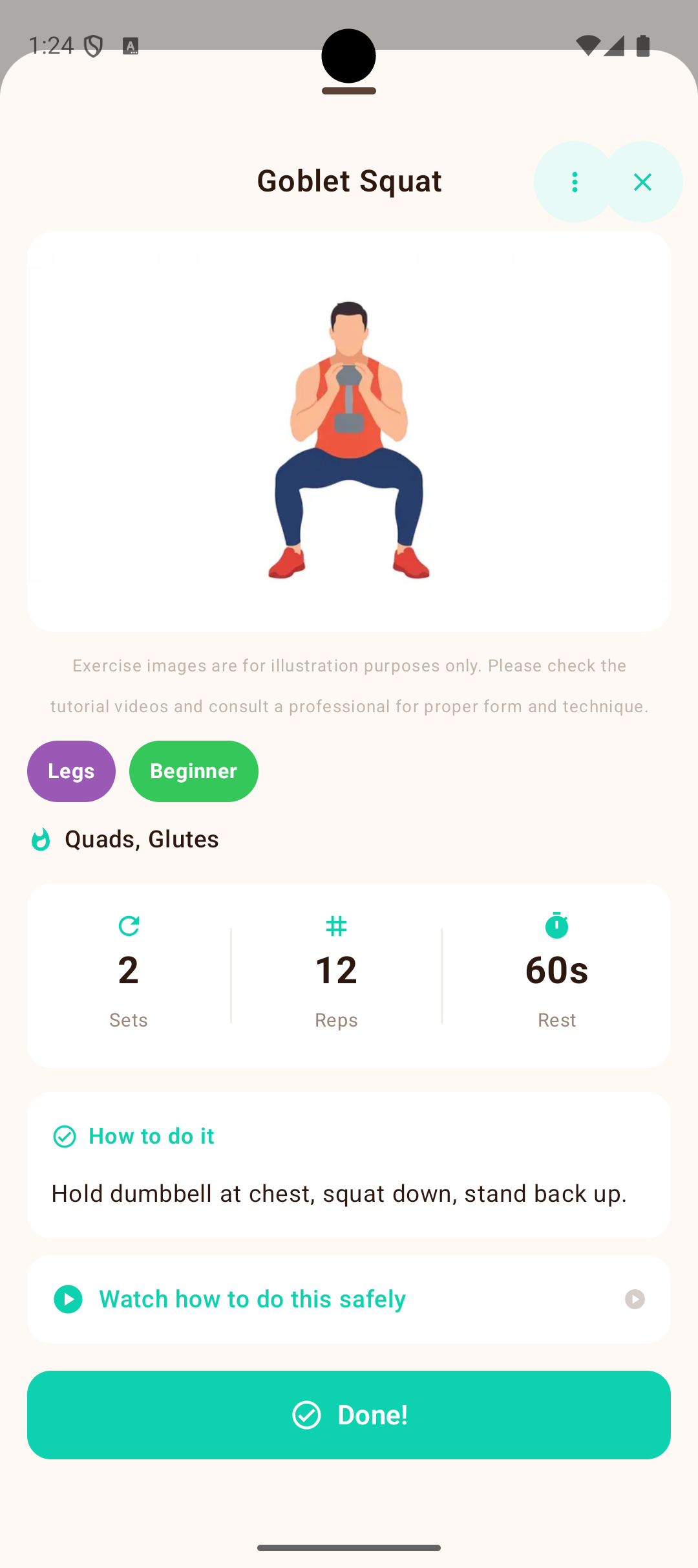 Exercise detail