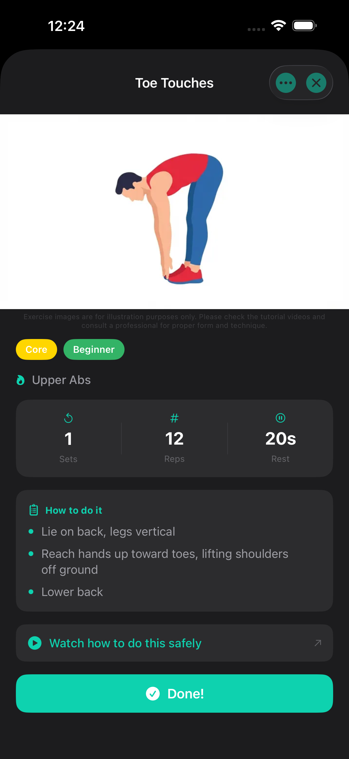 Exercise detail